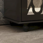 Buffet de rangement d'appoint avec miroir de 140 cm