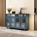 Buffet de rangement d'appoint avec miroir de 140 cm