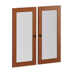 Kit garde-manger double porte en bois massif - Lot de 2