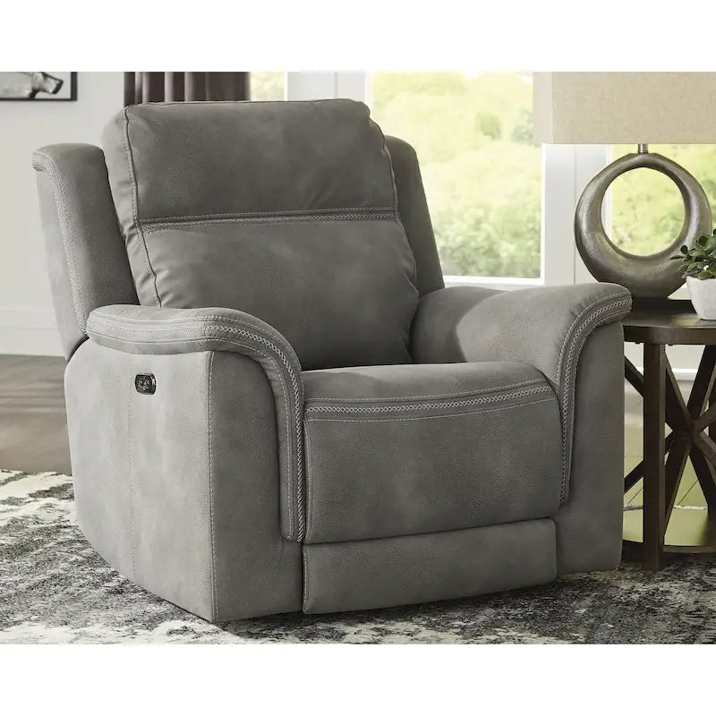 Fauteuil inclinable électrique avec port USB et revêtement en similicuir