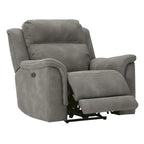 Fauteuil inclinable électrique avec port USB et revêtement en similicuir