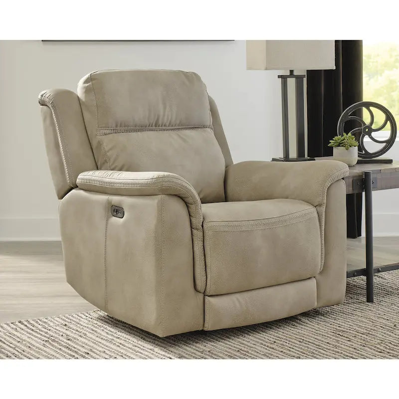 Fauteuil inclinable électrique avec port USB et revêtement en similicuir