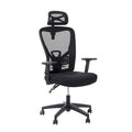 ALPHA HOME Chaise de bureau en maille à dossier haut, appuie-tête réglable, accoudoir, fauteuil inclinable roulant et pivotant