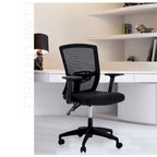 ALPHA HOME Chaise de bureau en maille à dossier haut, appuie-tête réglable, accoudoir, fauteuil inclinable roulant et pivotant