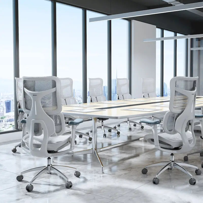 Chaise de bureau ergonomique avec double support lombaire dynamique
