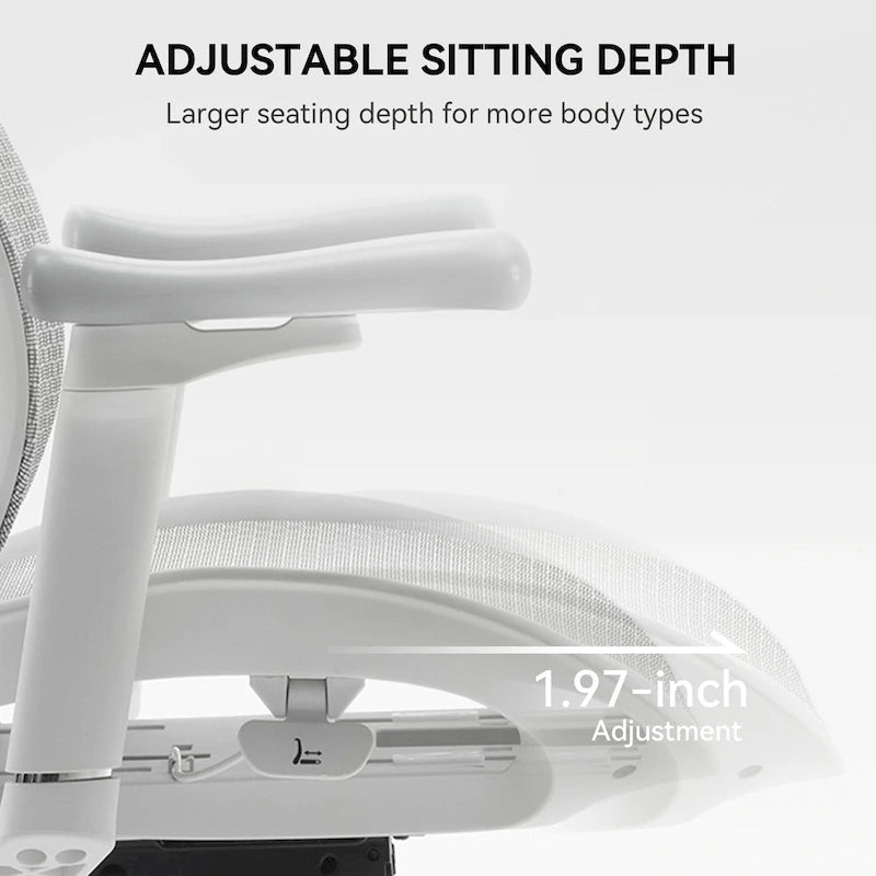 Chaise de bureau ergonomique avec double support lombaire dynamique
