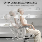 Chaise de bureau ergonomique avec double support lombaire dynamique