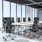 Chaise de bureau ergonomique avec double support lombaire dynamique