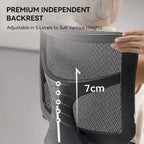 Chaise de bureau ergonomique avec double support lombaire dynamique