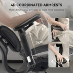 Chaise de bureau ergonomique avec double support lombaire dynamique
