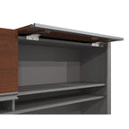 Bureau d'angle en L avec rangement