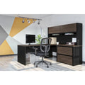 Bureau d'angle en L avec rangement