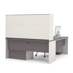 Bureau d'angle en L avec rangement