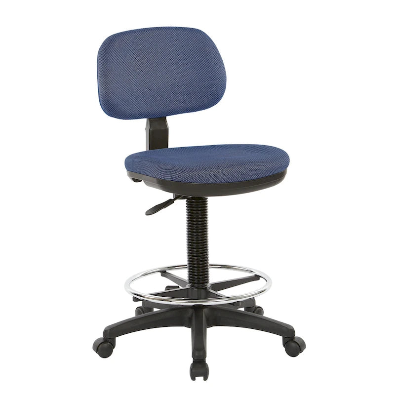 Chaise de dessinateur avec dossier et assise sculptés