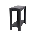Table d'appoint étroite avec étagère
