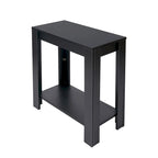 Table d'appoint étroite avec étagère