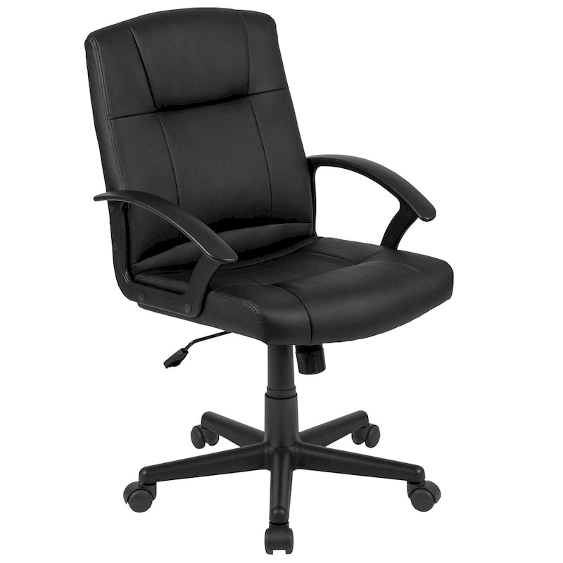 Ensemble table de conférence ovale 5 pièces avec 4 chaises de bureau rembourrées en similicuir