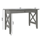 Bureau avec tiroir gris