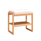 Banc à chaussures en bois avec rangement