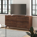 Meuble buffet de 60 po avec 4 portes à fermeture douce et tablettes ajustables