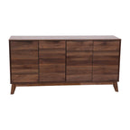 Meuble buffet de 60 po avec 4 portes à fermeture douce et tablettes ajustables