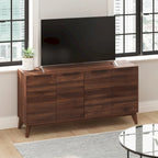 Meuble buffet de 60 po avec 4 portes à fermeture douce et tablettes ajustables