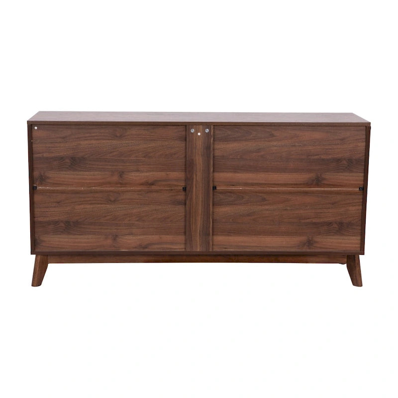 Meuble buffet de 60 po avec 4 portes à fermeture douce et tablettes ajustables