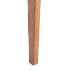 Chaise de salle à manger en rotin naturel tressé avec cadre en chêne