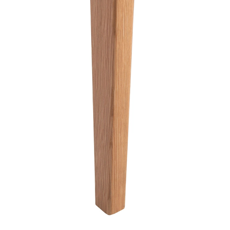 Chaise de salle à manger en rotin naturel tressé avec cadre en chêne