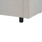 Canapés d'angle modernes et rembourrés avec 3 coussins et assise incurvée