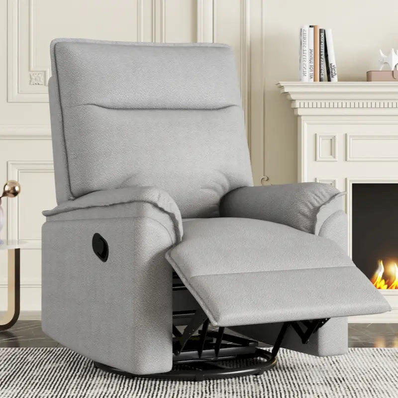 Fauteuil inclinable, pivotant et à bascule avec fonction d'inclinaison manuelle