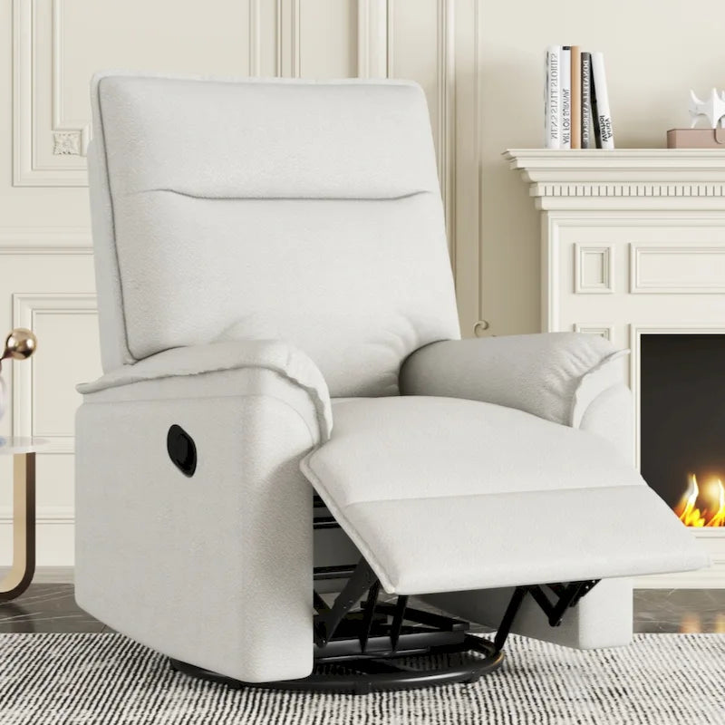 Fauteuil inclinable, pivotant et à bascule avec fonction d'inclinaison manuelle