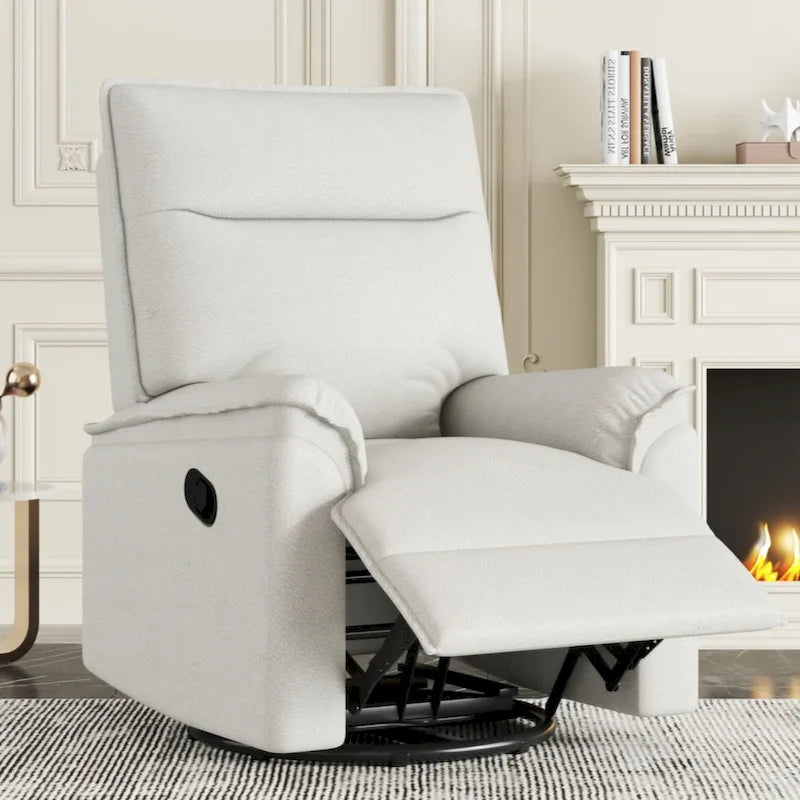 Fauteuil inclinable, pivotant et à bascule avec fonction d'inclinaison manuelle