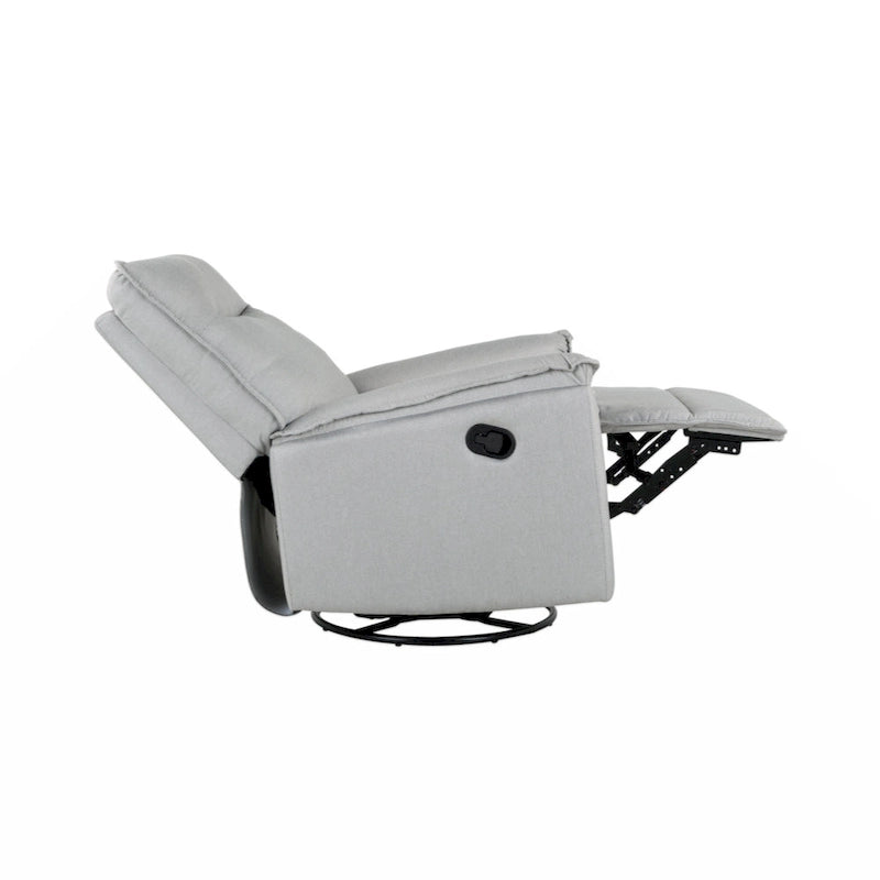 Fauteuil inclinable, pivotant et à bascule avec fonction d'inclinaison manuelle