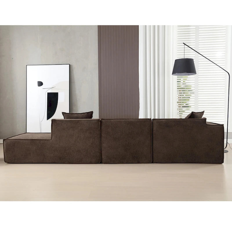 Canapé d'angle modulable moderne et minimaliste, installation gratuite