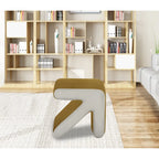 Tabouret / Pouf en velours rembourré