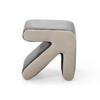 Tabouret / Pouf en velours rembourré