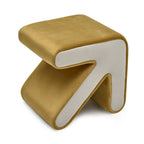 Tabouret / Pouf en velours rembourré