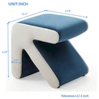 Tabouret / Pouf en velours rembourré