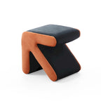 Tabouret / Pouf en velours rembourré