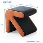 Tabouret / Pouf en velours rembourré