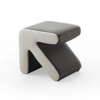 Tabouret / Pouf en velours rembourré