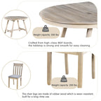 Ensemble de salle à manger 5 pièces avec table ronde extensible et 4 chaises rembourrées