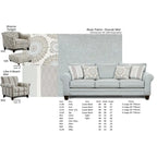 Fauteuil d'appoint motif marocain gris crépuscule