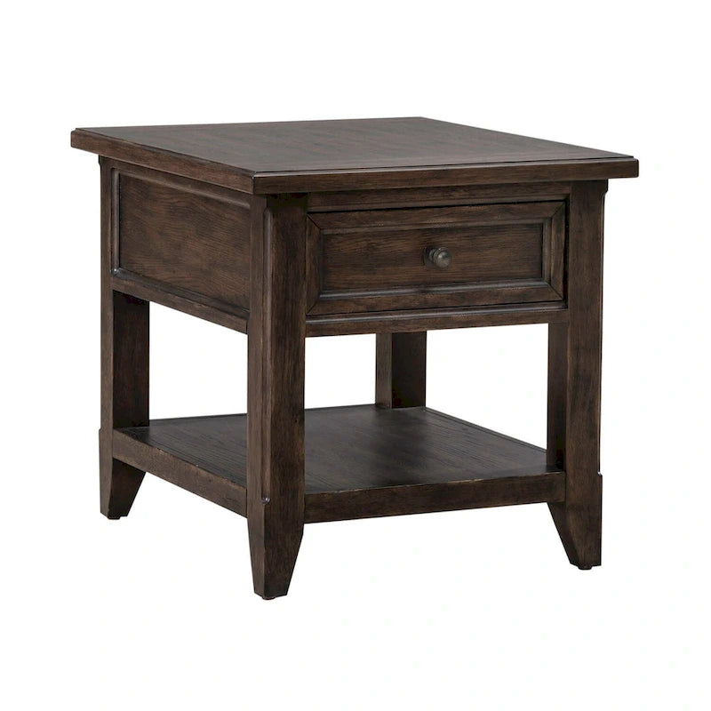 Table d'appoint rectangulaire brun selle Paradise Valley