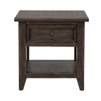 Table d'appoint rectangulaire brun selle Paradise Valley