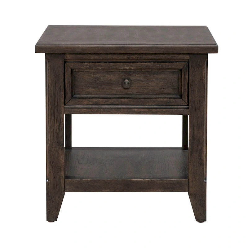 Table d'appoint rectangulaire brun selle Paradise Valley