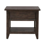 Table d'appoint rectangulaire brun selle Paradise Valley
