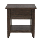 Table d'appoint rectangulaire brun selle Paradise Valley