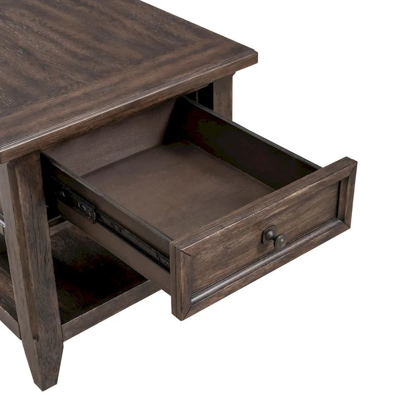 Table d'appoint rectangulaire brun selle Paradise Valley
